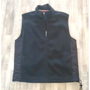 Izod PFX Perform‎ X Golf Vest Full Zip Men's XL Black XG